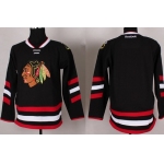 Chicago Blackhawks Mens Customized 2014 Black Jersey