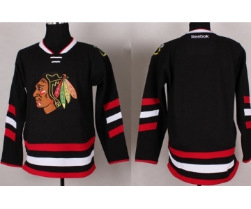 Chicago Blackhawks Mens Customized 2014 Black Jersey