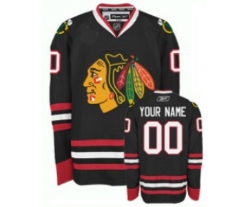 Chicago Blackhawks Youths Customized Black Jersey