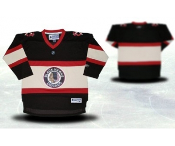 Chicago Blackhawks Youths Customized Black Third Jersey