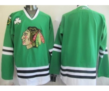 Chicago Blackhawks Youths Customized Green Jersey