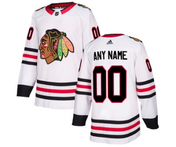 Men's Chicago Blackhawks adidas White Authentic Custom Jersey