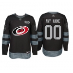 Adidas Carolina Hurricanes Black 1917-2017 100th Anniversary Stitched NHL Custom Jersey