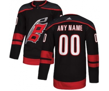 Kids Carolina Hurricanes adidas Black Alternate Authentic Custom Jersey