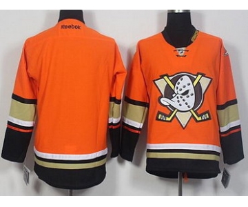 Custom Men's Anaheim Ducks Reebok Orange Alternate Hockey Jersey