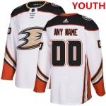 Youth Anaheim Ducks adidas White Authentic Custom Jersey