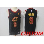 Custom Men's Cleveland Cavaliers Black 2017-2018 Nike Swingman Stitched NBA Jersey