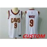 Custom Men's Cleveland Cavaliers White 2017-2018 Nike Swingman Goodyear Stitched NBA Jersey