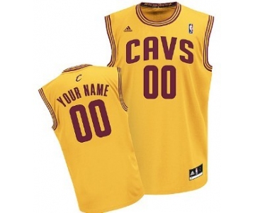 Kids Cleveland Cavaliers Customized Yellow Jersey