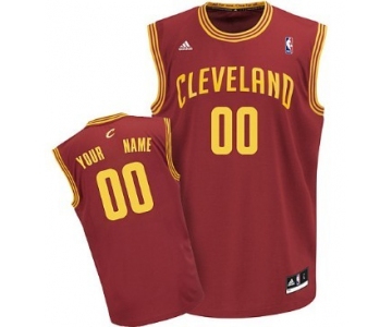 Mens Cleveland Cavaliers Customized Red Jersey