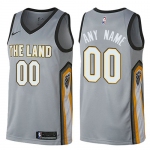 Men's Nike Cleveland Cavaliers Customized Swingman Gray NBA City Edition Jersey