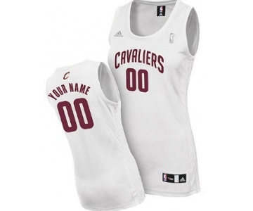 Womens Cleveland Cavaliers Customized White Jersey