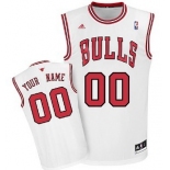 Kids Chicago Bulls Customized White Jersey