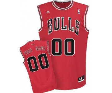 Mens Chicago Bulls Customized Red Jersey