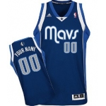 Kids Dallas Mavericks Customized Navy Blue Jersey