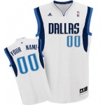 Kids Dallas Mavericks Customized White Jersey