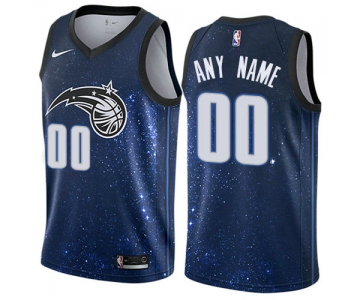 Men's Nike Orlando Magic Customized Authentic Blue NBA City Edition Jersey