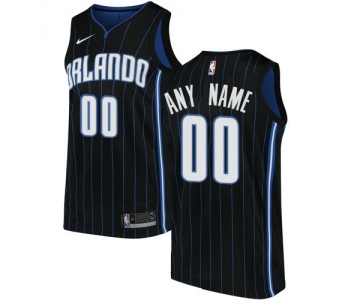 Men's Nike Orlando Magic Customized Swingman Black Alternate NBA Statement Edition Jersey