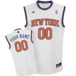 Kids New York Knicks Customized White Jersey