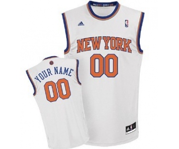 Kids New York Knicks Customized White Jersey