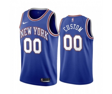 Nike New York Knicks Custom Navy 2019-20 Statement Edition NBA Jersey