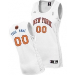 Womens New York Knicks Customized White Jersey