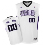 Mens Sacramento Kings Customized White Jersey