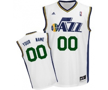 Kids Utah Jazz Customized White Jersey