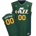 Mens Utah Jazz Customized Green Jersey