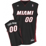 Mens Miami Heat Customized Black Jersey