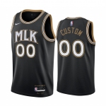 Men's Nike Hawks Custom Personalized Swingman Black NBA 2020-21 City Edition Jersey