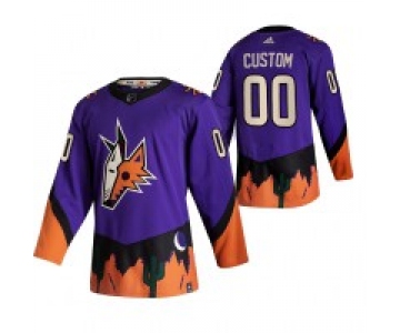 Arizona Coyotes Custom Purple Men's Adidas 2020-21 Alternate Authentic Player NHL Jersey