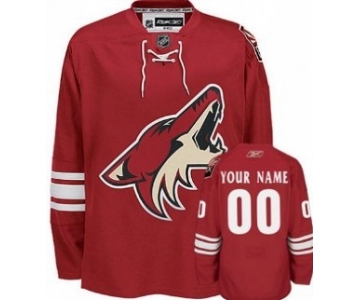 Phoenix Coyotes Mens Customized Red Jersey