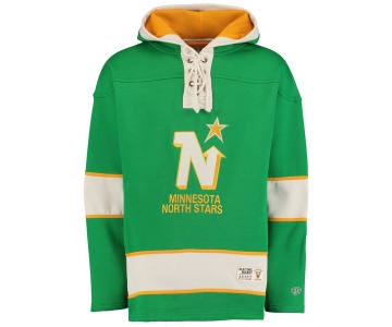 Minnesota North Stars Green Men's Customized Hooded Sweatshirt
