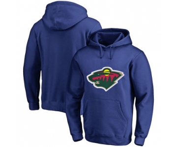 Minnesota Wild Blue Men's Customized All Stitched Pullover Hoodie