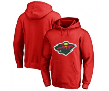 Minnesota Wild Red Men's Customized All Stitched Pullover Hoodie