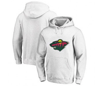 Minnesota Wild White Men's Customized All Stitched Pullover Hoodie