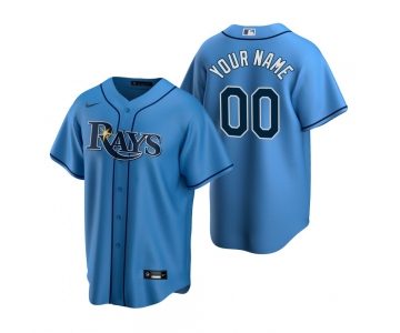 Men's Tampa Bay Rays Custom Nike Light Blue Stitched MLB Cool Base Jersey