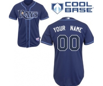 Men's Tampa Bay Rays Customized Navy Blue Jersey