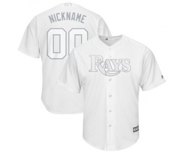 Tampa Bay Rays Majestic 2019 Players' Weekend Cool Base Roster Custom White Jersey