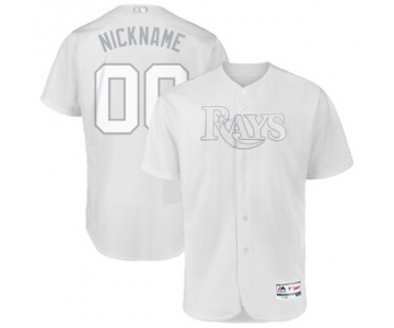 Tampa Bay Rays Majestic 2019 Players' Weekend Flex Base Authentic Roster Custom White Jersey