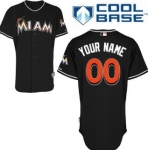 Kids' Miami Marlins Customized Black Jersey