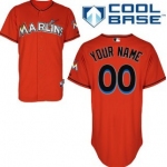 Kids' Miami Marlins Customized Orange Jersey