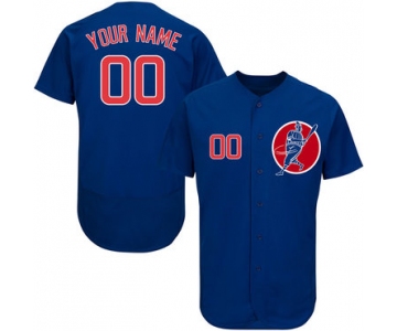 Cubs Blue Men's Customized Flexbase New Design Jersey