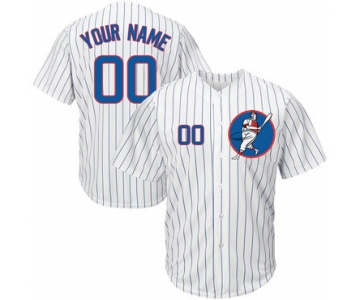 Cubs White Men's Customized Cool Base New Design Jersey