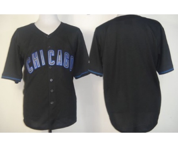 Kids' Chicago Cubs Customized 2012 Black Fashion Jersey