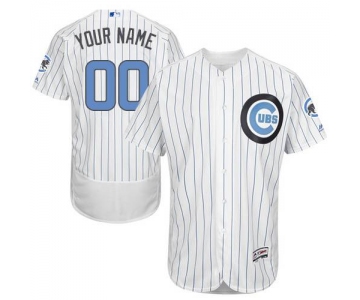 Mens Chicago Cubs 2016 Fathers Day Fashion White Customized Flexbase Majestic MLB Collection Jersey