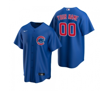 Men's Chicago Cubs Custom Nike Royal Stitched MLB Cool Base Jersey
