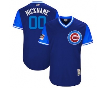 Men's Chicago Cubs Majestic Royal 2018 Players' Weekend Authentic Flex Base Custom Jersey