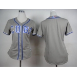 Women's Chicago Cubs Customized 2014 Gray Jersey